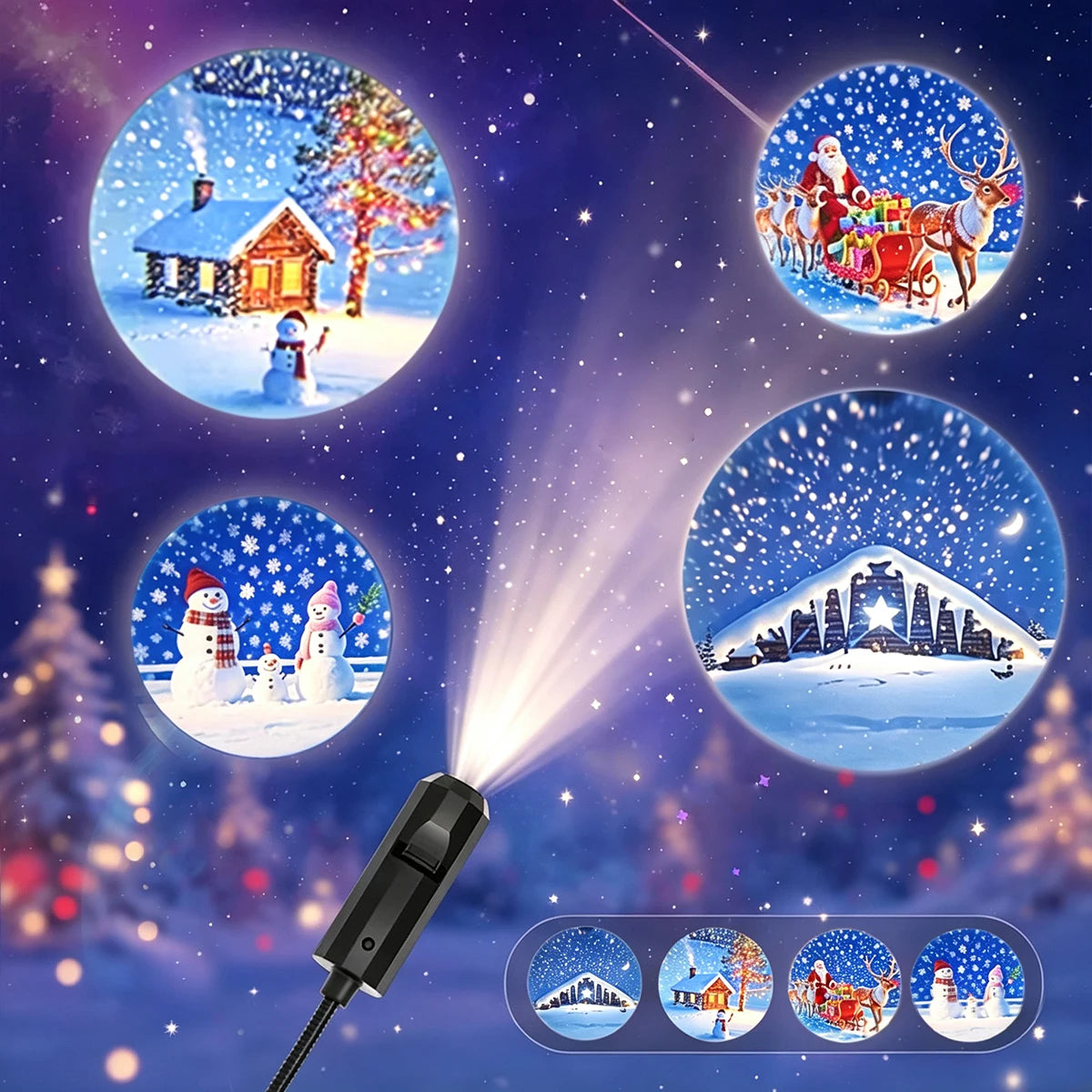 GrimGlow Christmas car window Projector