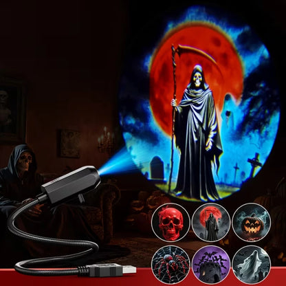GrimGlow Halloween Projector