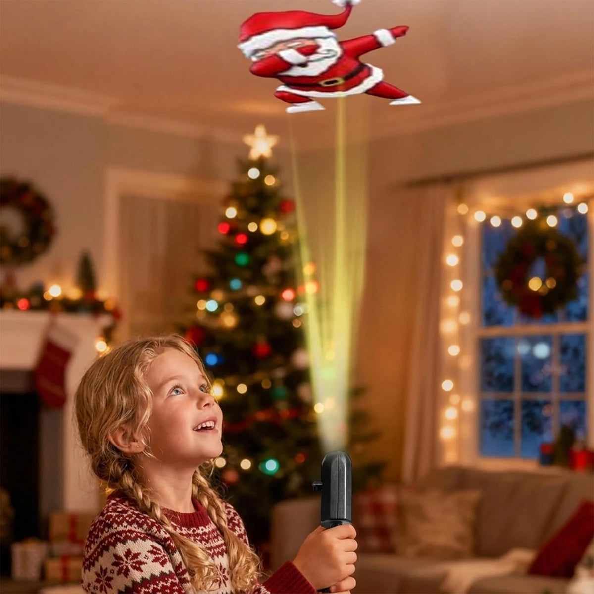 GrimGlow Christmas car window Projector