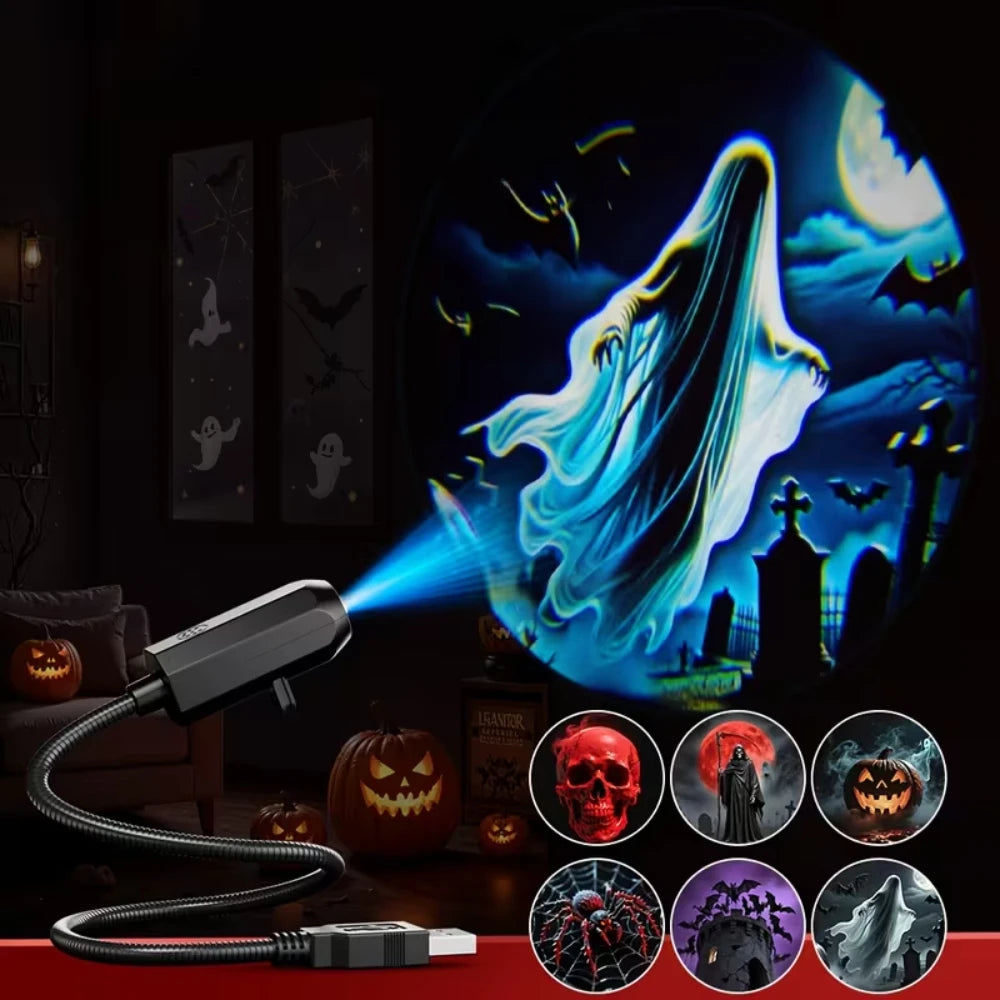 GrimGlow Halloween Projector